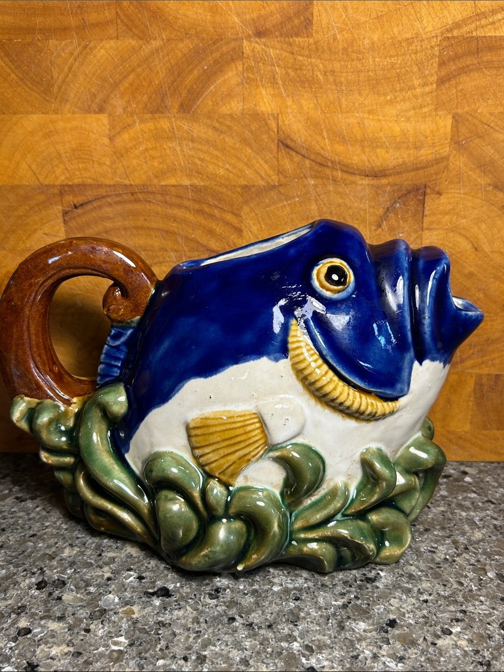 Handmade fish water pitcher